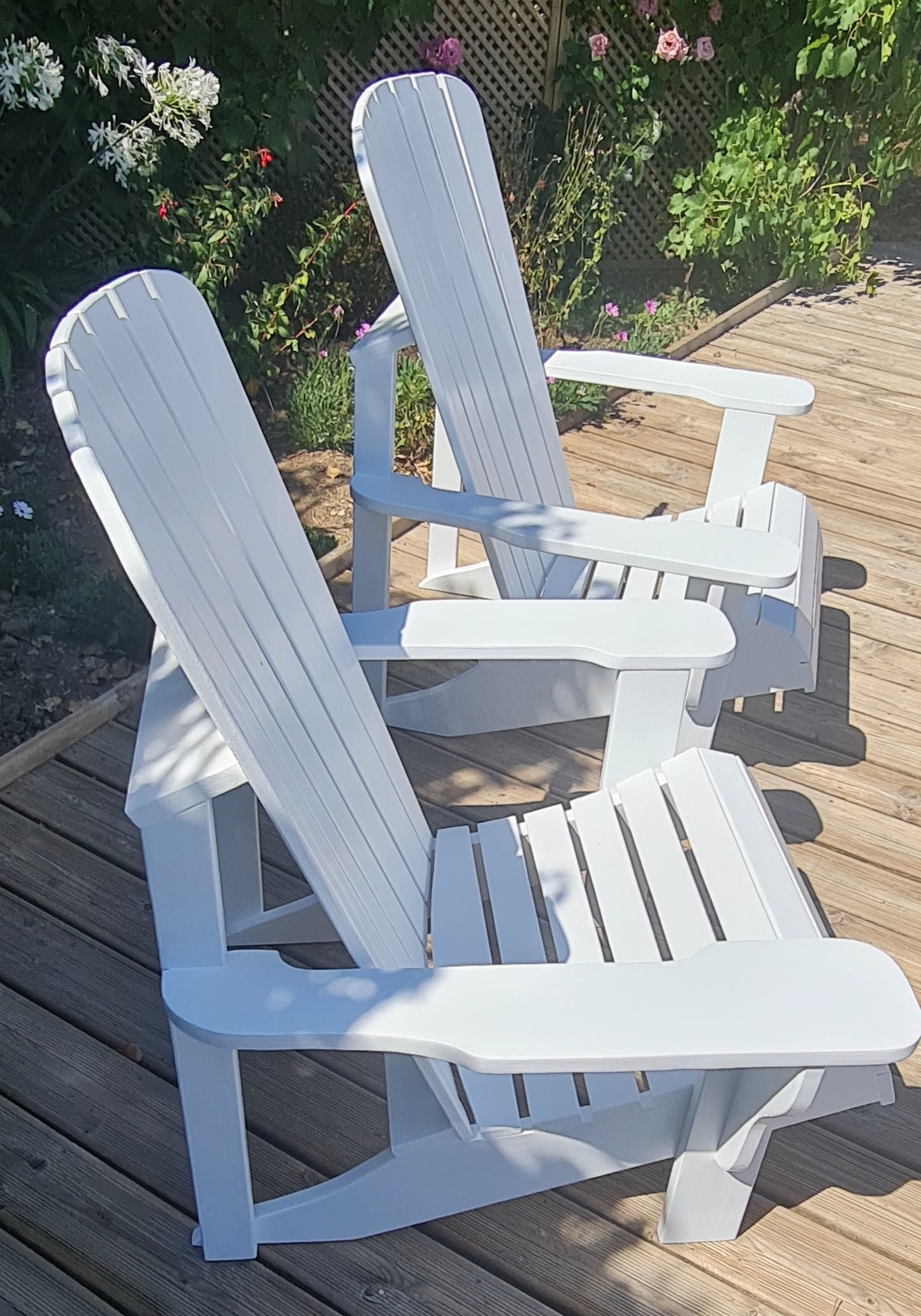 Chaise Adirondack WOOW™ – Édition Artisanale (Naturel ou Blanc)