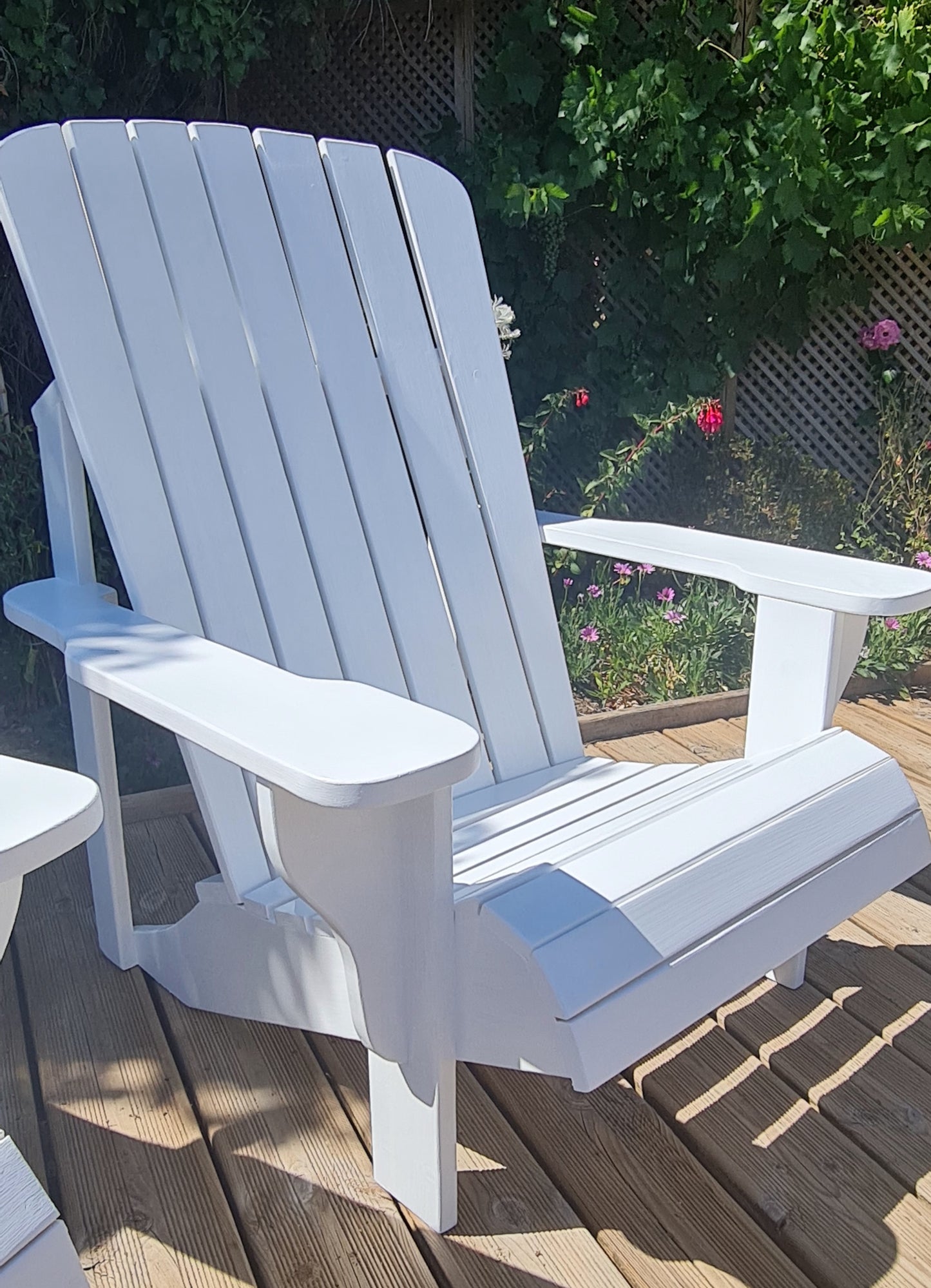 Chaise Adirondack WOOW™ – Édition Artisanale (Naturel ou Blanc)