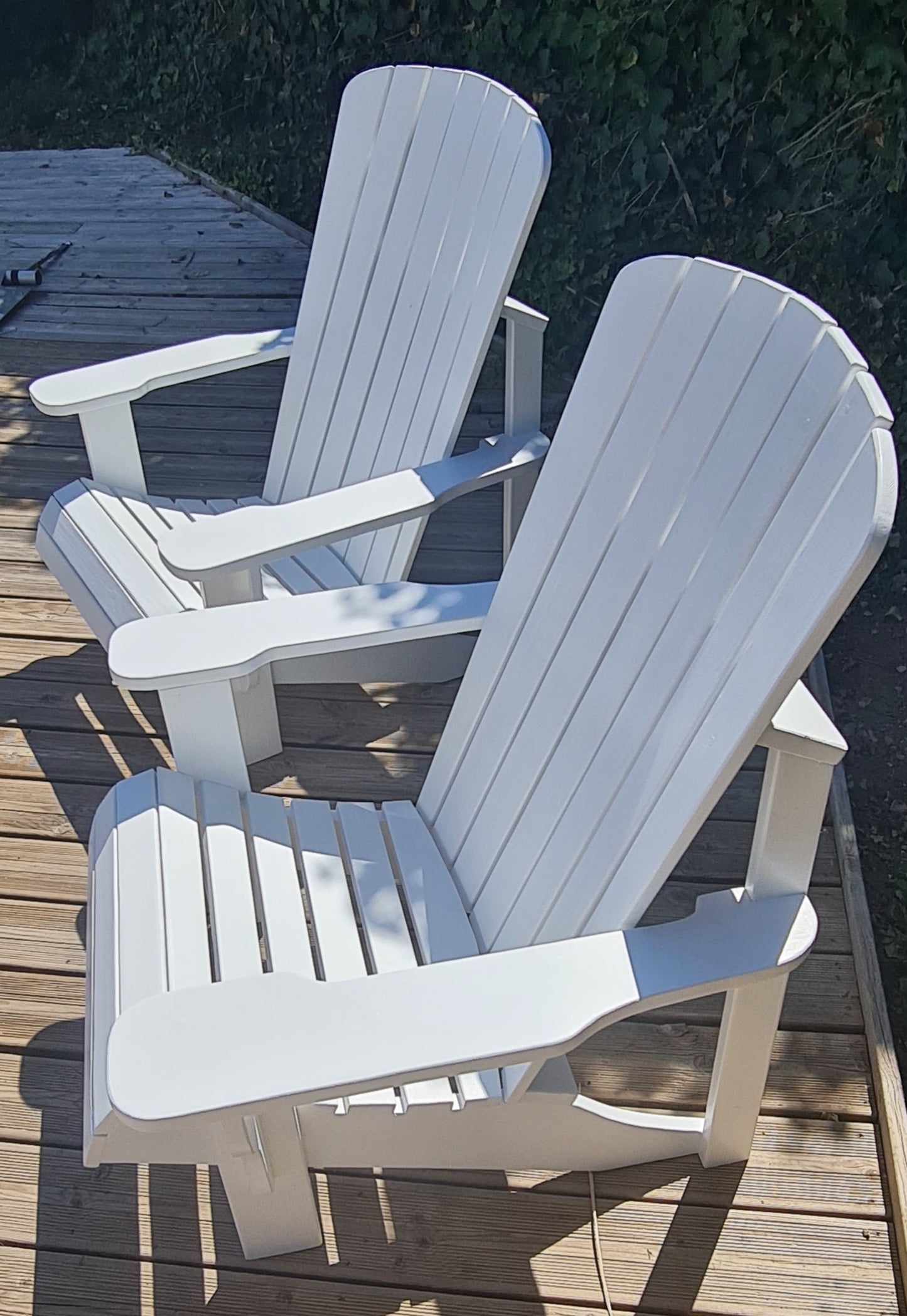 Chaise Adirondack WOOW™ – Édition Artisanale (Naturel ou Blanc)