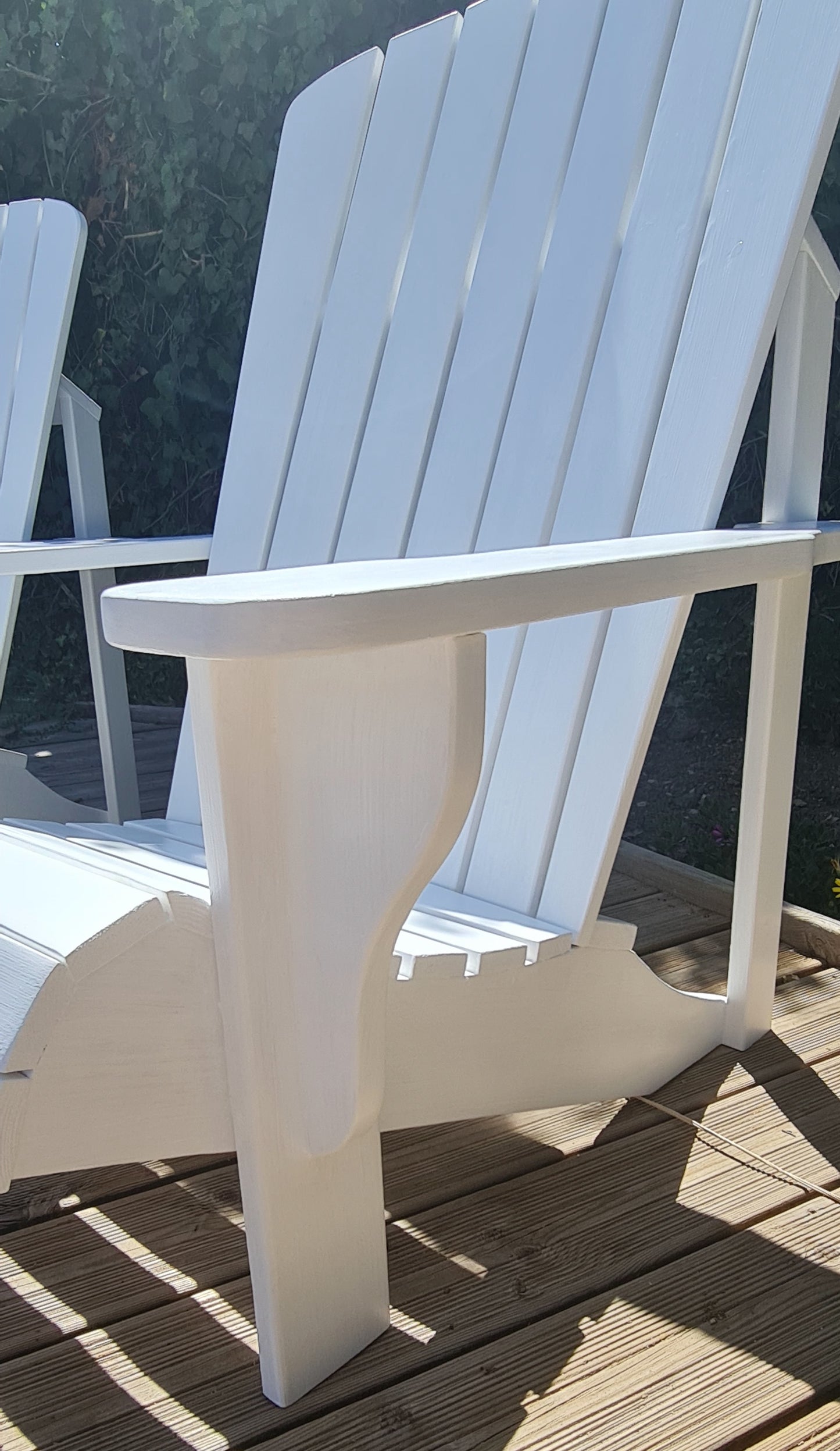 Chaise Adirondack WOOW™ – Édition Artisanale (Naturel ou Blanc)