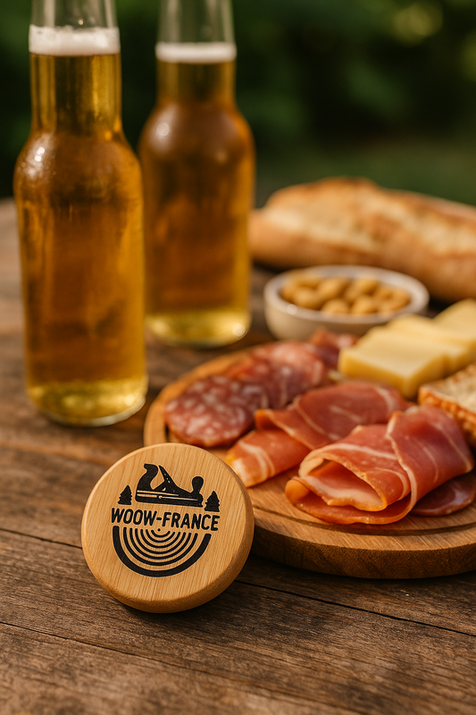 Décapsuleur Rond Aimanté WOOW™ – Bois Naturel | Indispensable & Stylé