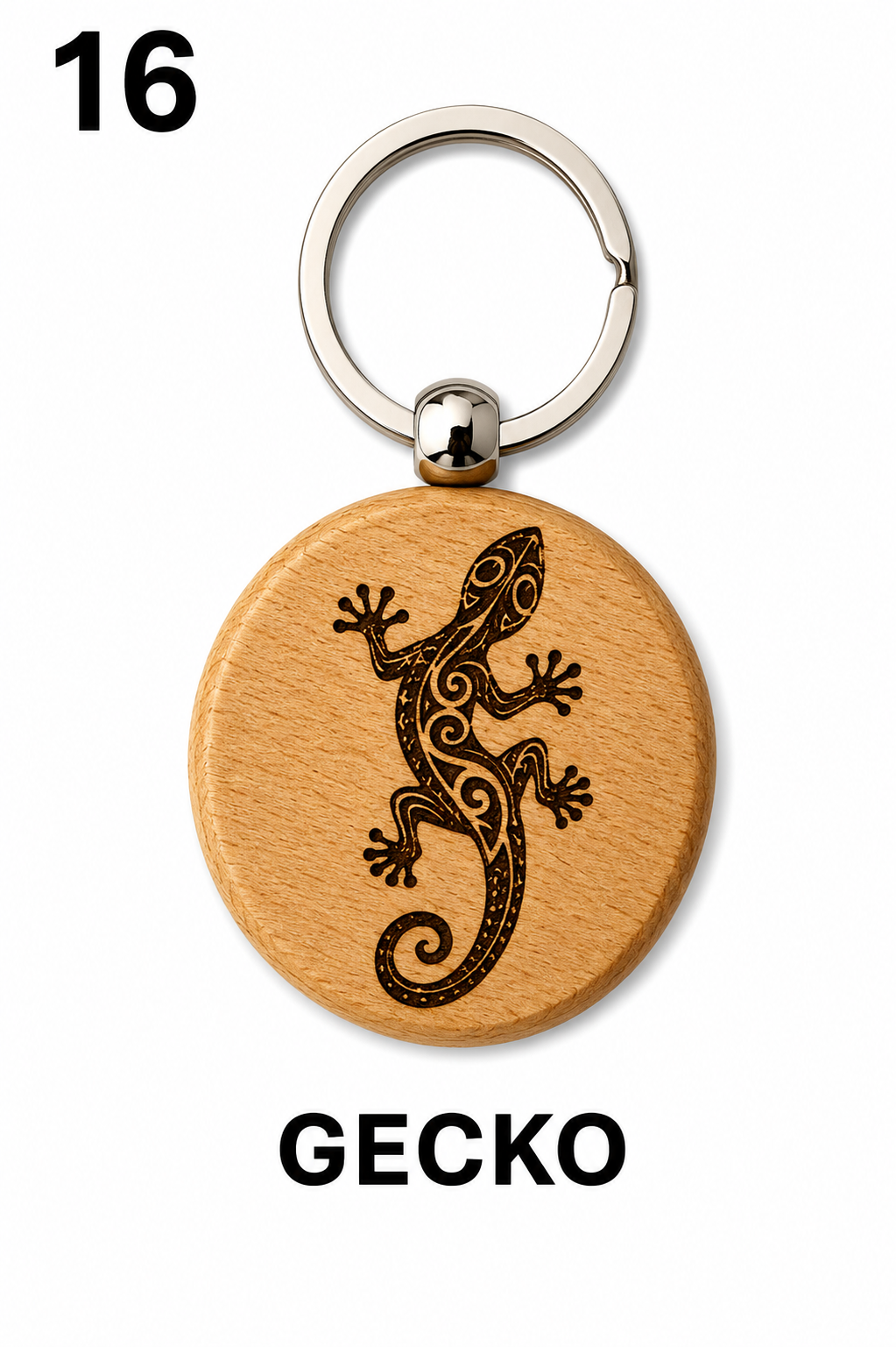 Porte-clés en bois gravé – Création artisanale WOOW-FRANCE