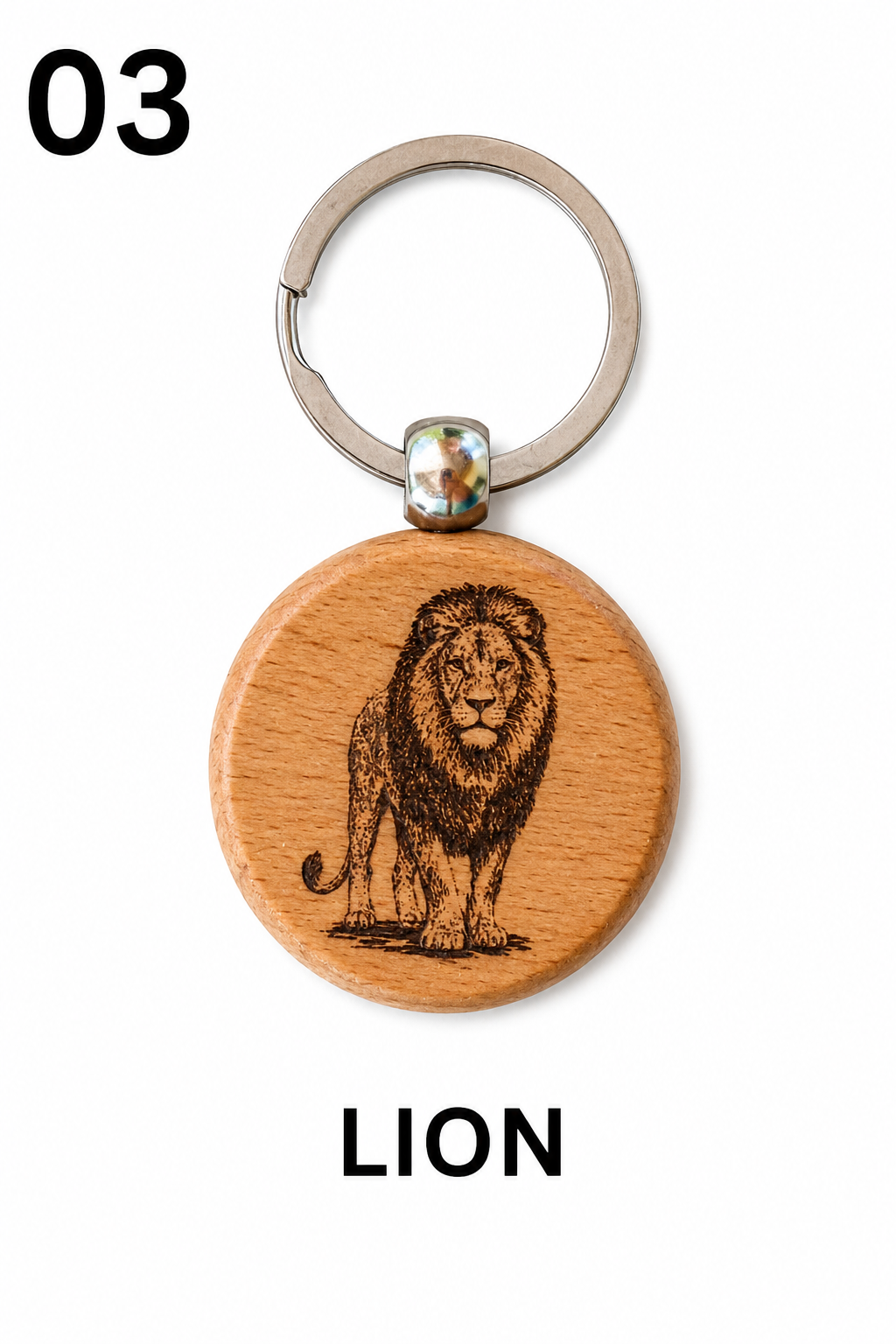 Porte-clés en bois gravé – Création artisanale WOOW-FRANCE