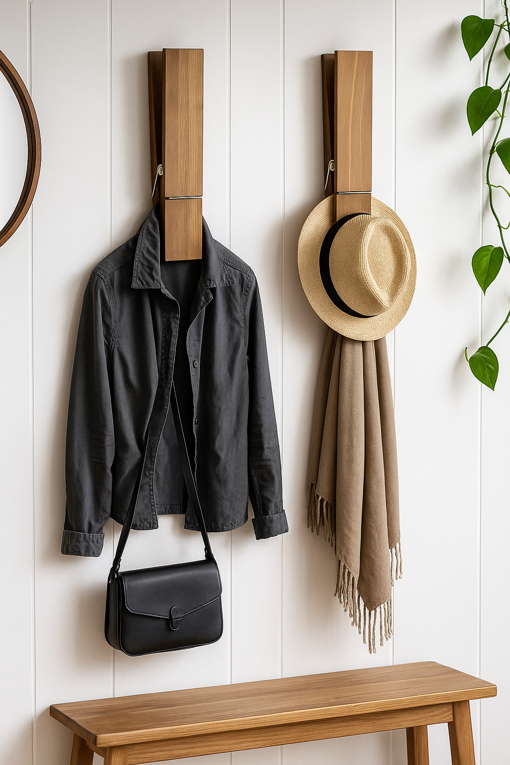 Pince à Linge Géante WOOW™ – Accroche Murale Design & Artisanale