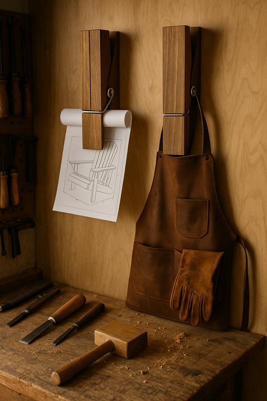 Pince à Linge Géante WOOW™ – Accroche Murale Design & Artisanale