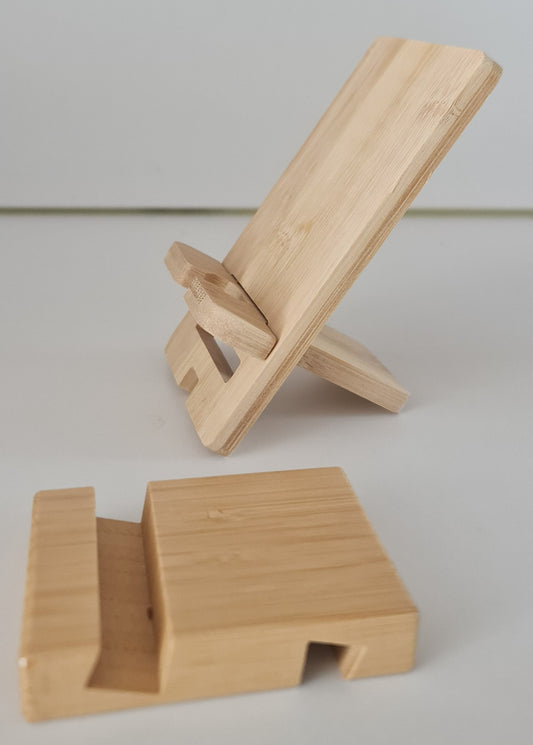 🟤 Pack Duo WOOW™ – Supports Smartphone Compact + Ultra Stable en Bois